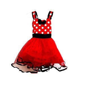 Baby Red Polka Dot Tutu "Minnie" Toddler Girl